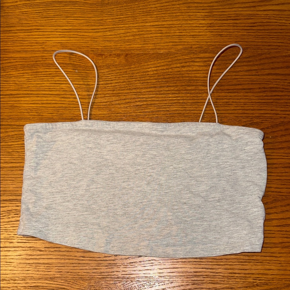 Boohoo Light Gray Camisole Top